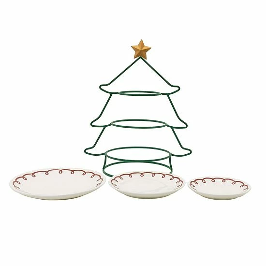 St. Nicholas Square® Memory Lane Christmas Tree 3-Tier Server 2 St. Nicholas Square® Memory Lane Christmas Tree 3-Tier Server - Image 2