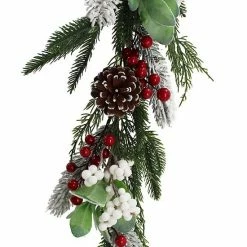 St. Nicholas Square® Artificial Red White Berry Garland -St. Nicholas Square Shop unnamed file 407