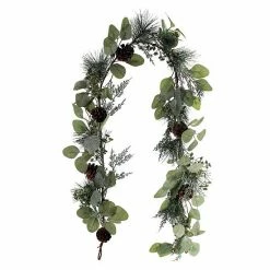 St. Nicholas Square® Pre-Lit Glittering Artificial Greenery Garland