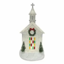 St. Nicholas Square® Shimmer LED Spinning Water Church Table Decor