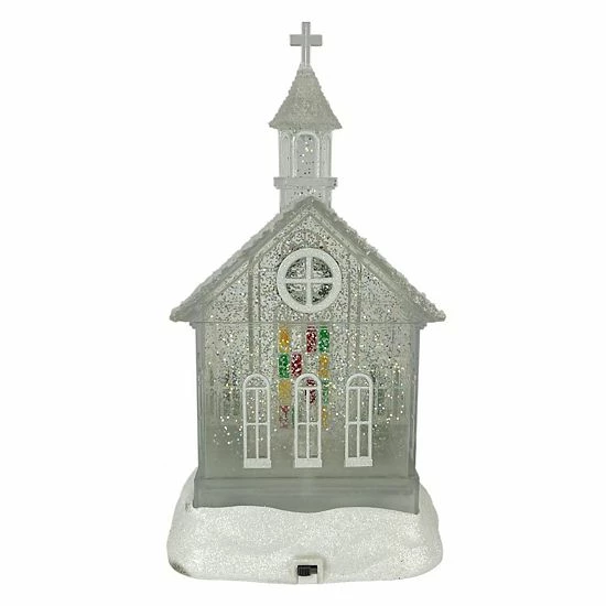 St. Nicholas Square® Shimmer LED Spinning Water Church Table Decor 3 St. Nicholas Square® Shimmer LED Spinning Water Church Table Decor - Image 3