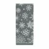 St. Nicholas Square® Gray Snowflake Jacquard Hand Towel