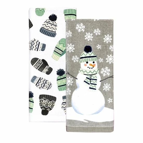 St. Nicholas Square® Cozy Snowman Kitchen Towel 2-pk. 1 St. Nicholas Square® Cozy Snowman Kitchen Towel 2-pk.