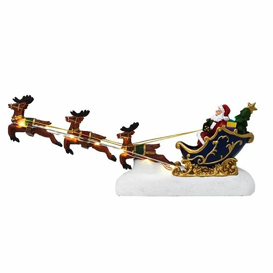 St. Nicholas Square® Village Santa And His Sleigh Fly Away 1 St. Nicholas Square® Village Santa And His Sleigh Fly Away