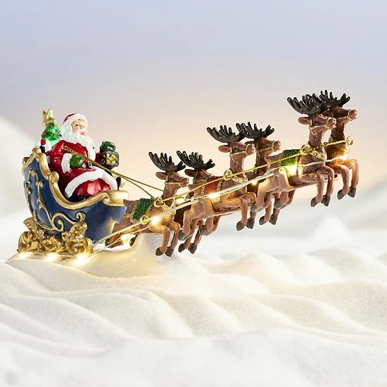 St. Nicholas Square® Village Santa And His Sleigh Fly Away 2 St. Nicholas Square® Village Santa And His Sleigh Fly Away - Image 2