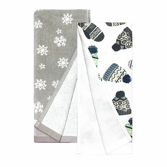 St. Nicholas Square® Cozy Snowman Kitchen Towel 2-pk. 2 St. Nicholas Square® Cozy Snowman Kitchen Towel 2-pk. - Image 2