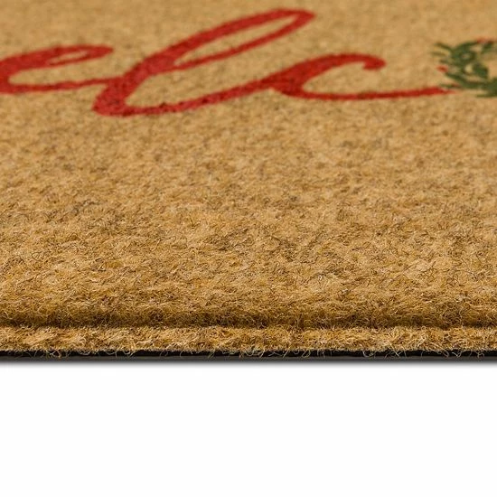 St. Nicholas Square® Holiday Welcome Wreath 18'' X 30'' Doormat 3 St. Nicholas Square® Holiday Welcome Wreath 18'' X 30'' Doormat - Image 3