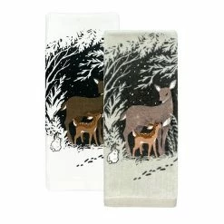 St. Nicholas Square® Winter Deer Kitchen Towel 2-pk.