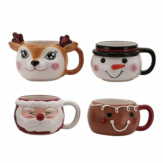 St. Nicholas Square® Memory Lane Stacking Mug Set 2 St. Nicholas Square® Memory Lane Stacking Mug Set - Image 2