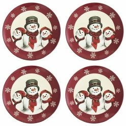St. Nicholas Square® Yuletide 4-pc. Melamine Dinner Plate Set