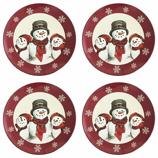 St. Nicholas Square® Yuletide 4-pc. Melamine Dinner Plate Set 1 St. Nicholas Square® Yuletide 4-pc. Melamine Dinner Plate Set