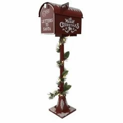 St. Nicholas Square® Letters To Santa LED Mailbox Floor Decor