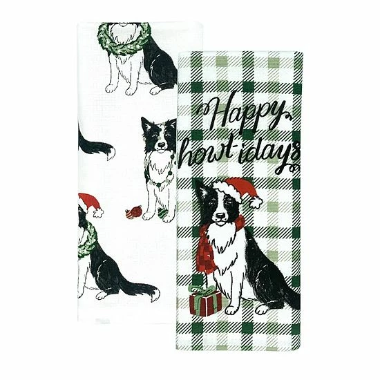 St. Nicholas Square® Happy Howlidays Kitchen Towel 2-pk. 1 St. Nicholas Square® Happy Howlidays Kitchen Towel 2-pk.