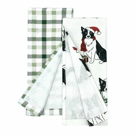 St. Nicholas Square® Happy Howlidays Kitchen Towel 2-pk. 2 St. Nicholas Square® Happy Howlidays Kitchen Towel 2-pk. - Image 2