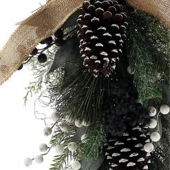 St. Nicholas Square® Flocked Artificial Berry Pine Pinecone Teardrop Wall Decor -St. Nicholas Square Shop unnamed file 592