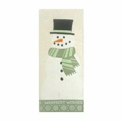 St. Nicholas Square® Snowman Jacquard Hand Towel
