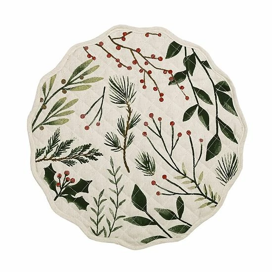 St. Nicholas Square® Reversible Quilted Holiday Placemat 1 St. Nicholas Square® Reversible Quilted Holiday Placemat