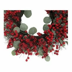 St. Nicholas Square® Artificial Eucalyptus Berry Wreath 6 St. Nicholas Square® Artificial Eucalyptus Berry Wreath -St. Nicholas Square Shop unnamed file 64