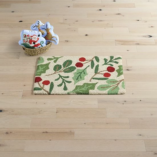 St. Nicholas Square® Holy Berry Hooked 20'' X 30'' Rug 2 St. Nicholas Square® Holy Berry Hooked 20'' X 30'' Rug - Image 2