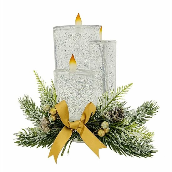 St. Nicholas Square® Shimmer LED Spinning Water Table Decor 2 St. Nicholas Square® Shimmer LED Spinning Water Table Decor - Image 2