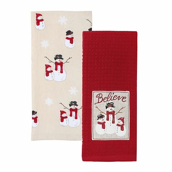 St. Nicholas Square® Yuletide Believe Kitchen Towel 2-pk. 1 St. Nicholas Square® Yuletide Believe Kitchen Towel 2-pk.