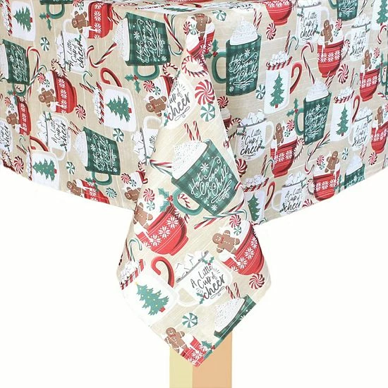 St. Nicholas Square® Cup Of Cheer Hot Cocoa Tablecloth 1 St. Nicholas Square® Cup Of Cheer Hot Cocoa Tablecloth