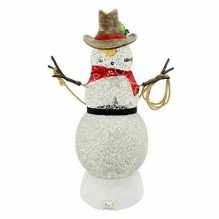 St. Nicholas Square® Texas Snowman Shimmer LED Spinning Water Table Decor -St. Nicholas Square Shop unnamed file 738