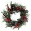 St. Nicholas Square® Artificial Magnolia Holly Berry Wreath
