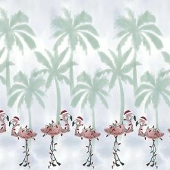 St. Nicholas Square® Coastal Palm Flamingo Shower Curtain -St. Nicholas Square Shop unnamed file 768