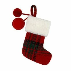 St. Nicholas Square® Mini Plaid Christmas Stocking Pet -St. Nicholas Square Shop unnamed file 791