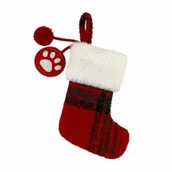 St. Nicholas Square® Mini Plaid Christmas Stocking Pet -St. Nicholas Square Shop unnamed file 792