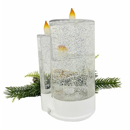 St. Nicholas Square® Shimmer LED Spinning Water Table Decor 3 St. Nicholas Square® Shimmer LED Spinning Water Table Decor - Image 3