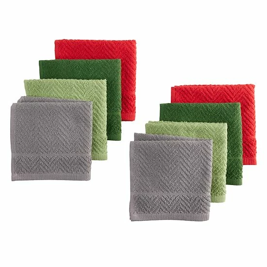 St. Nicholas Square® Solid Holiday Dishcloth 8-pk. 1 St. Nicholas Square® Solid Holiday Dishcloth 8-pk.