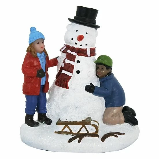 St. Nicholas Square® Village Children With Snowman 1 St. Nicholas Square® Village Children With Snowman