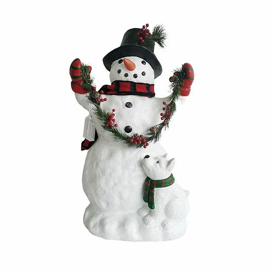 St. Nicholas Square® Large LED Snowman Table Decor 2 St. Nicholas Square® Large LED Snowman Table Decor - Image 2