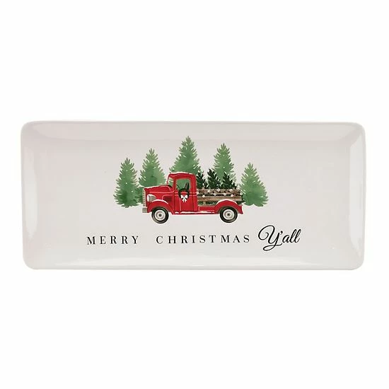 St. Nicholas Square® Humble Estate Ceramic Serving Tray 1 St. Nicholas Square® Humble Estate Ceramic Serving Tray