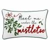 St. Nicholas Square® Meet Me Under The Mistletoe Throw Pillow