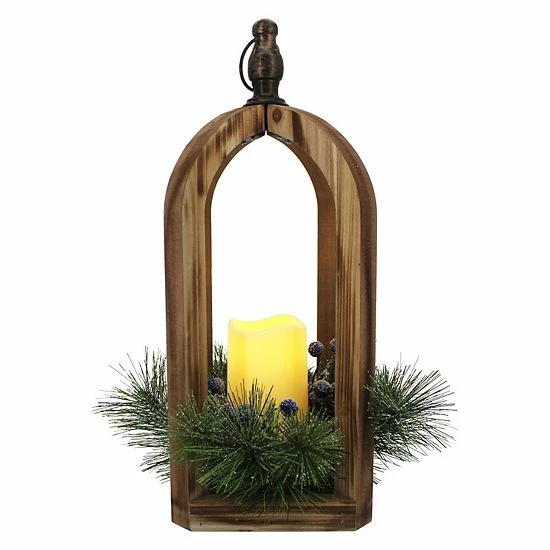 St. Nicholas Square® LED Wood Lantern 1 St. Nicholas Square® LED Wood Lantern