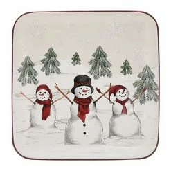 St. Nicholas Square® Yuletide Square Dinner Plate