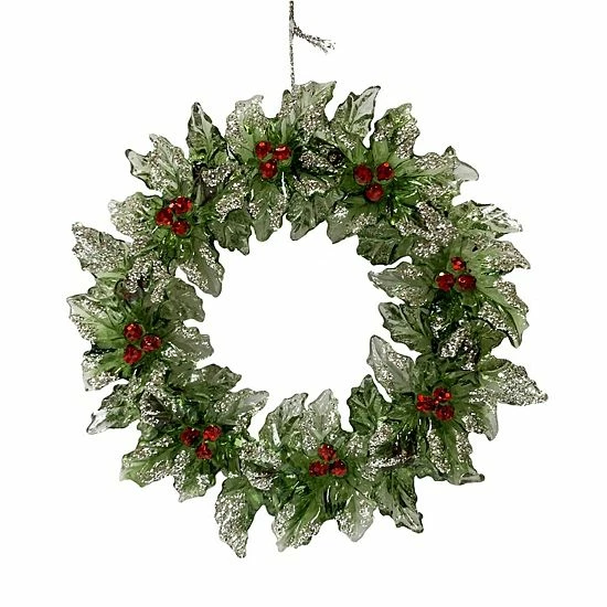 St. Nicholas Square® Glitter Wreath Christmas Ornament 1 St. Nicholas Square® Glitter Wreath Christmas Ornament