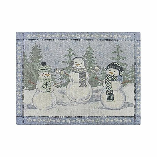 St. Nicholas Square® Cozy Snowman Tapestry Placemat 1 St. Nicholas Square® Cozy Snowman Tapestry Placemat