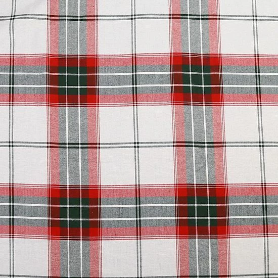 St. Nicholas Square® White Farmhouse Plaid Dinner Napkin 4-pk. 4 St. Nicholas Square® White Farmhouse Plaid Dinner Napkin 4-pk. - Image 4